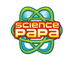 Science Papa title screen for Nintendo DS